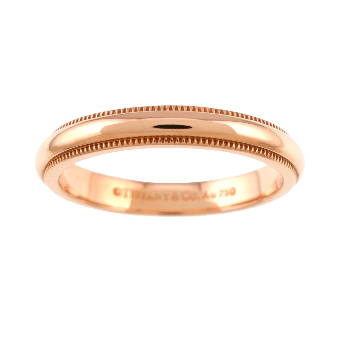 Milgrain Ring 18K Pink Gold 750 Size5.5-5.75(US)