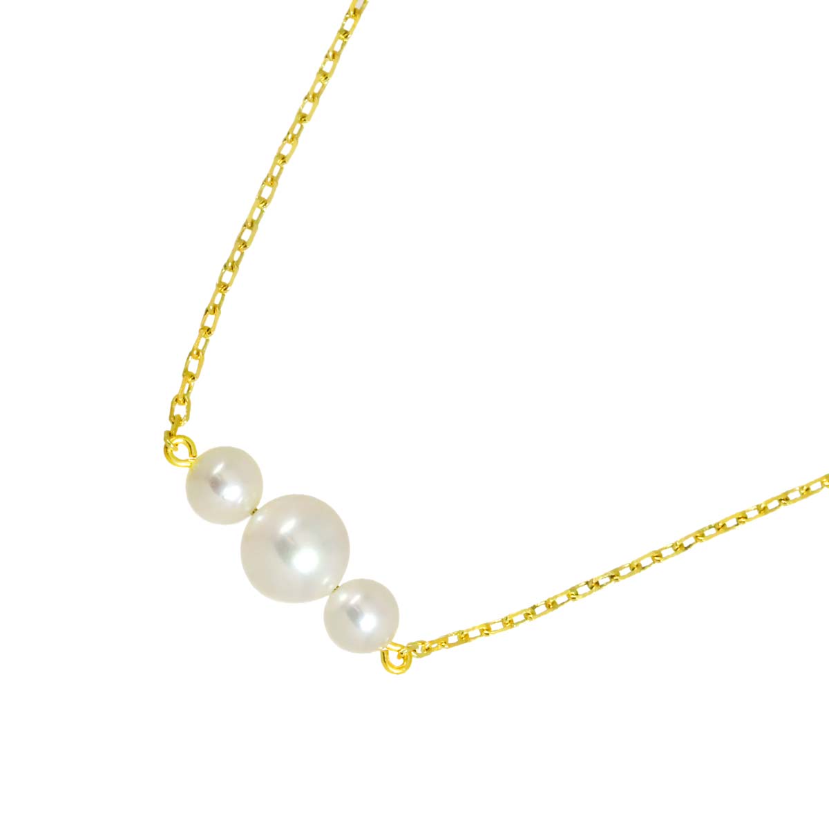 Akoya Pearl 5.9-4.1mm Necklace 18K YG 750