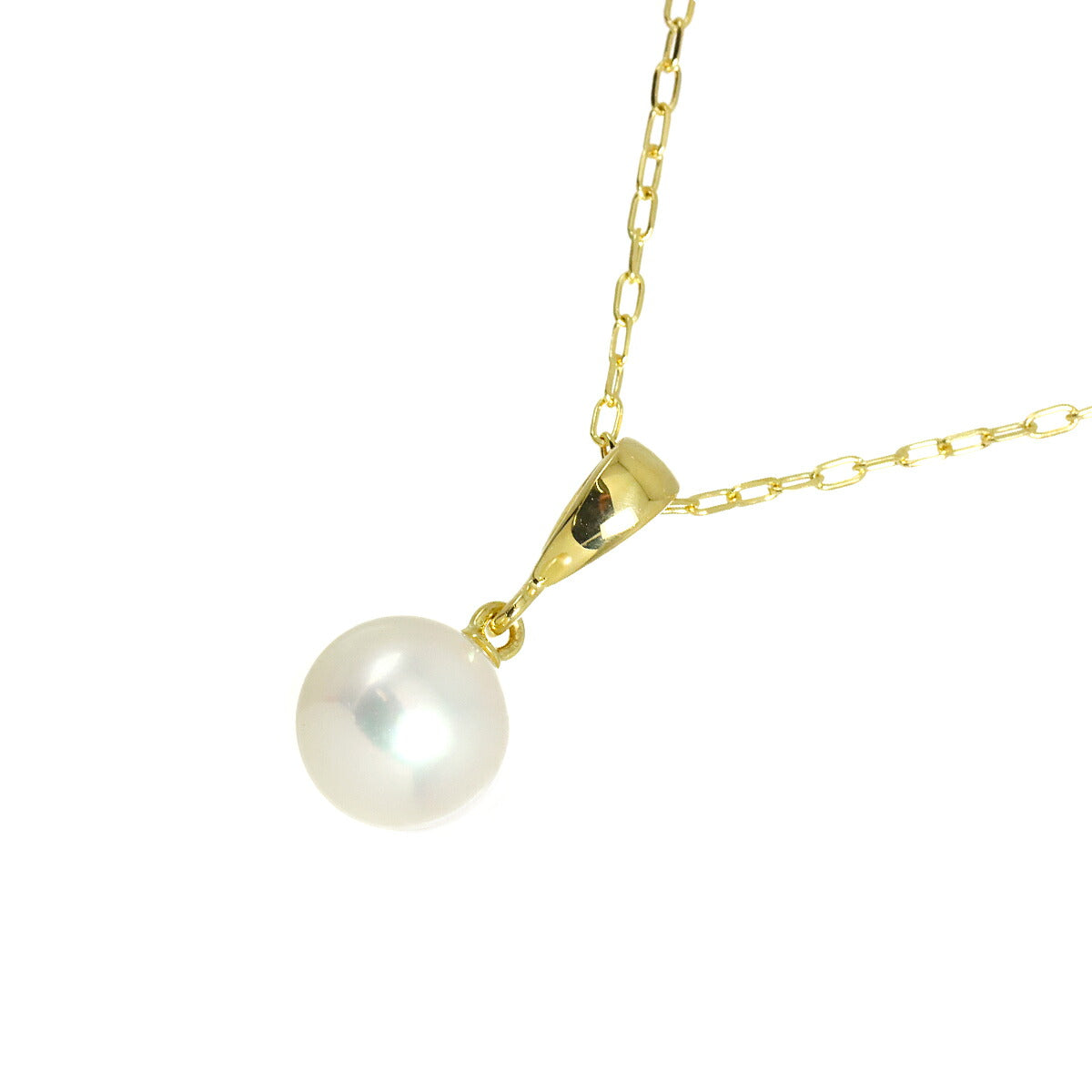 Akoya Pearl 7.3mm Necklace 18K YG 750