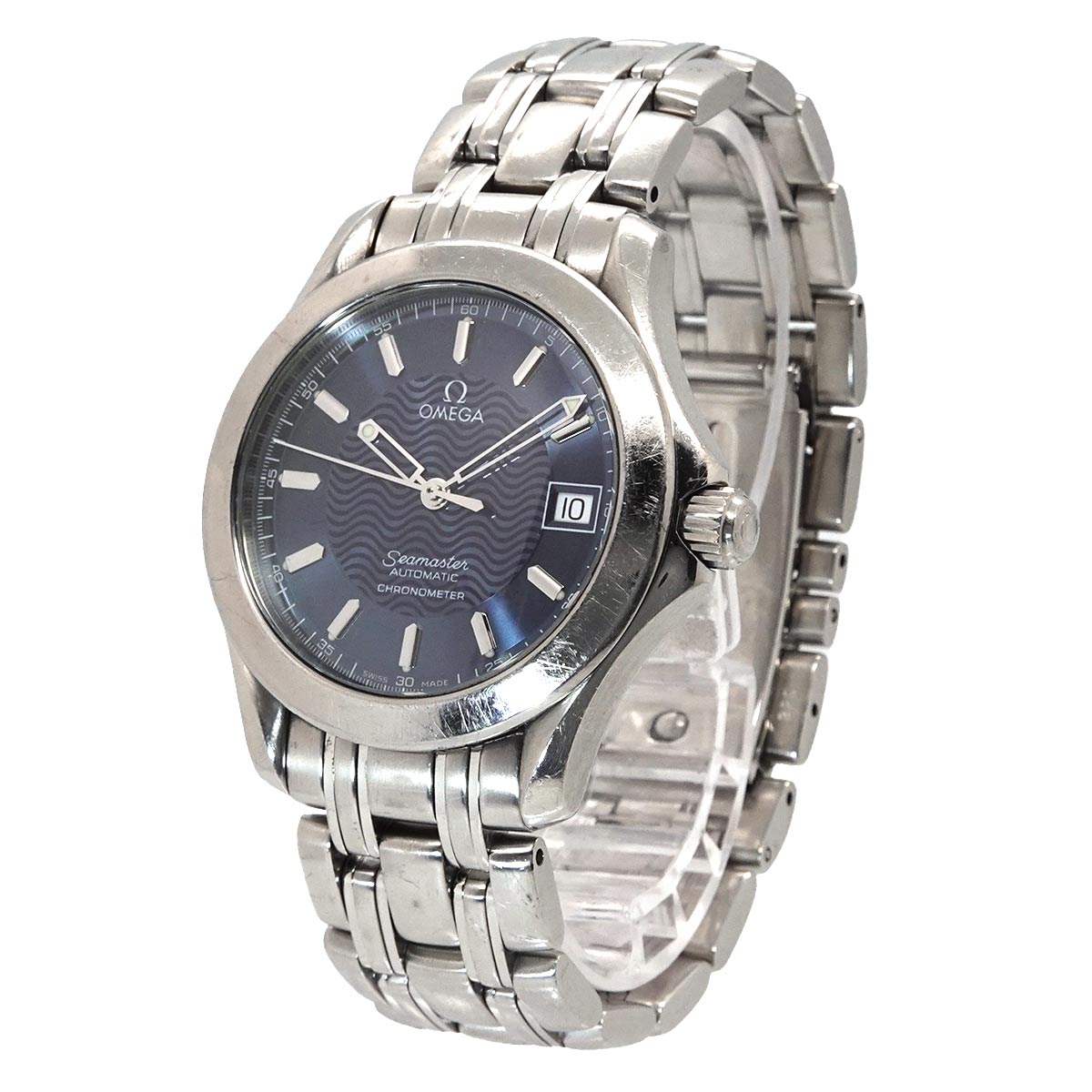 Seamaster 120m 2501 81 Automatic Date Navy Dial Mens Watch