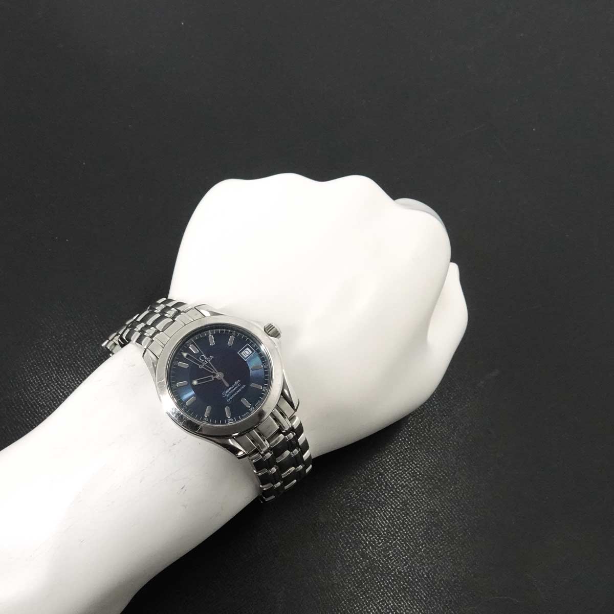 Seamaster 120m 2501 81 Automatic Date Navy Dial Mens Watch