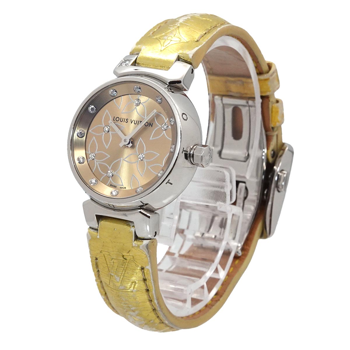 Tambour Q121M Quartz Siamond Ladies Watch