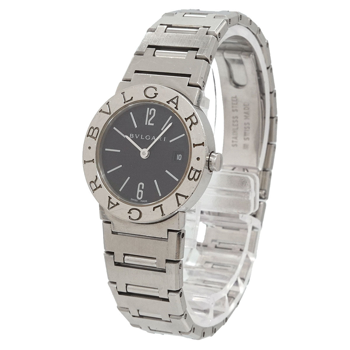 BVLGARIBVLGARI BB26SS Quartz Black Dial Ladies Watch