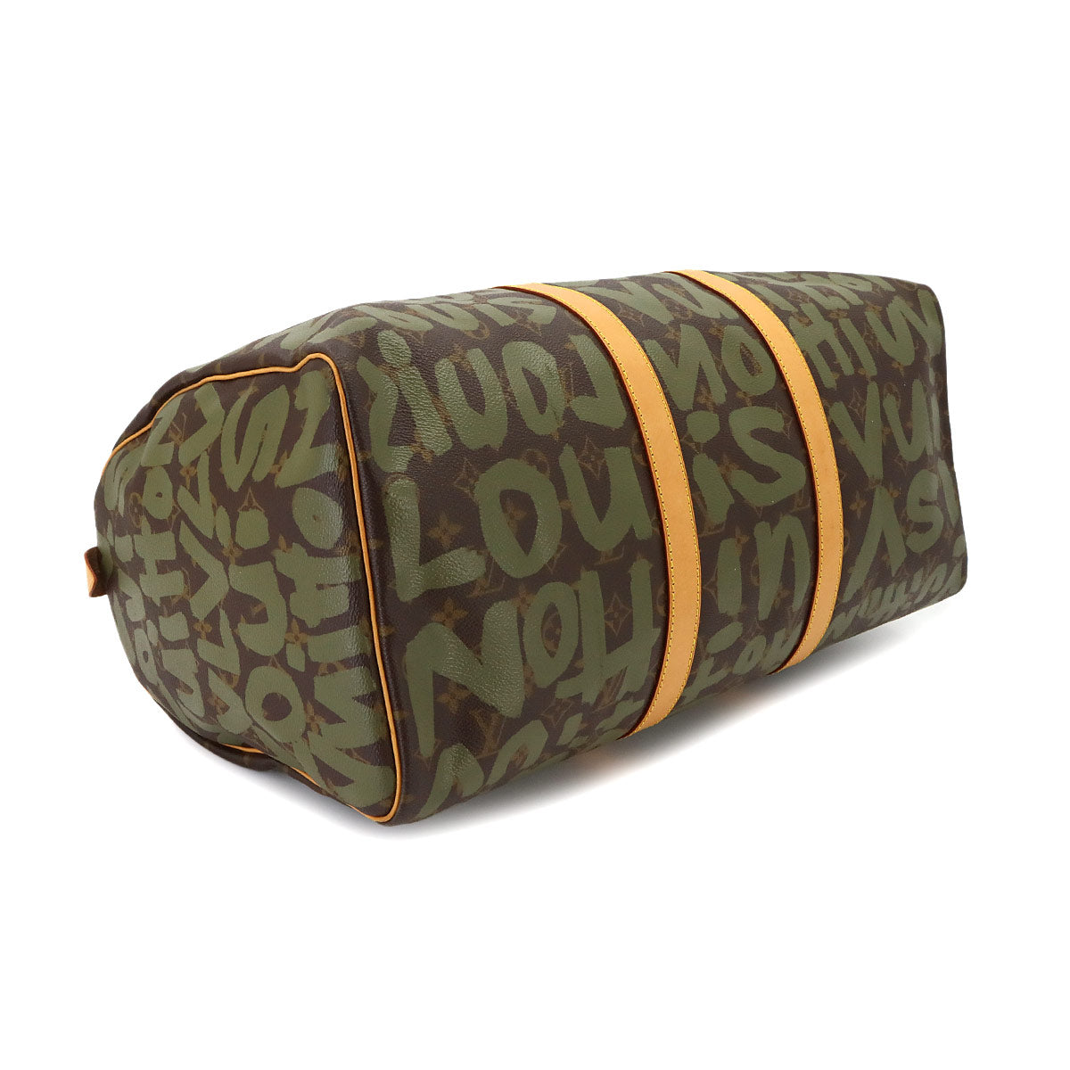 Monogram Graffiti Keepall 50 Luggage Bag Khaki M92196