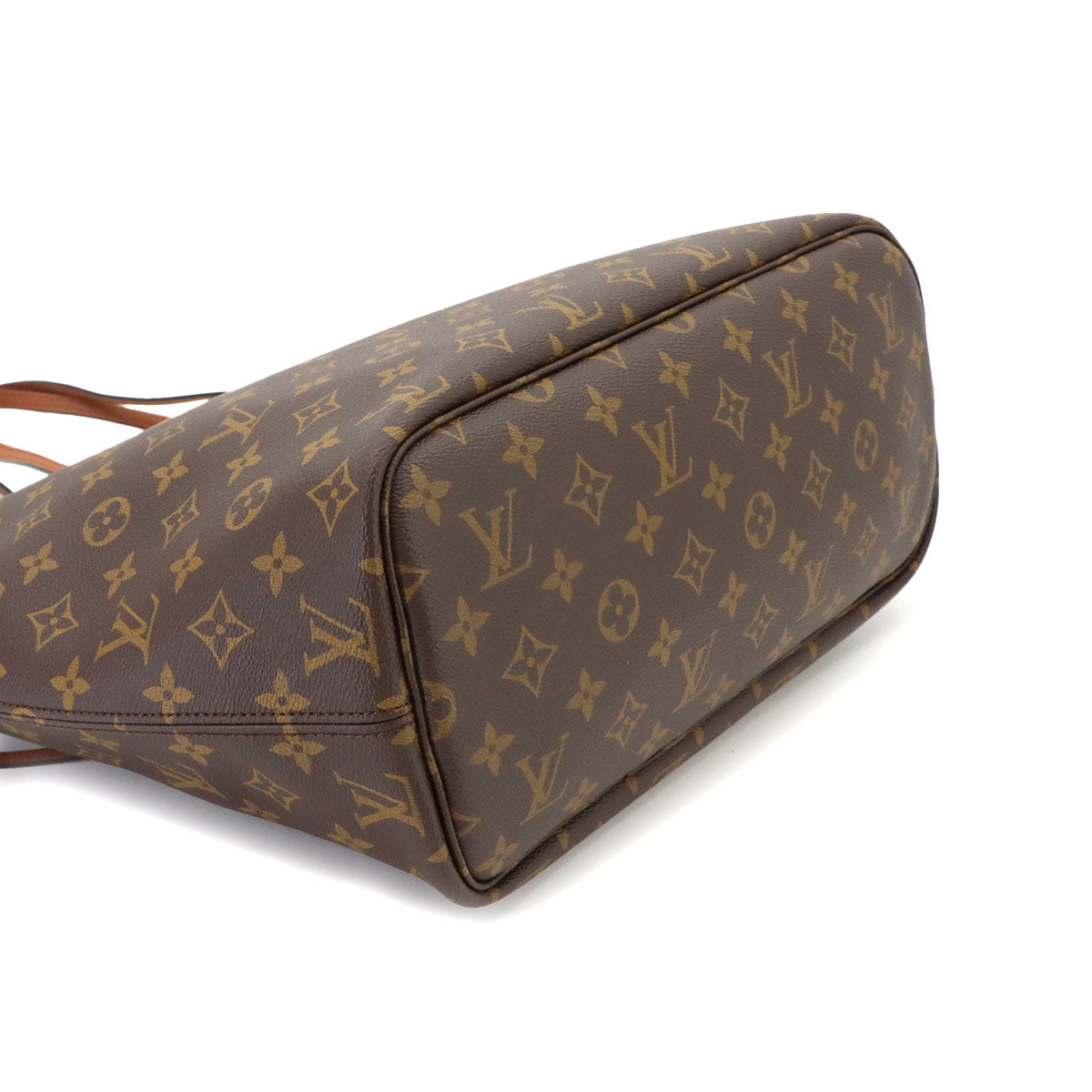 Neverfull Inside Out MM Tote Bag Leather Tan M28352