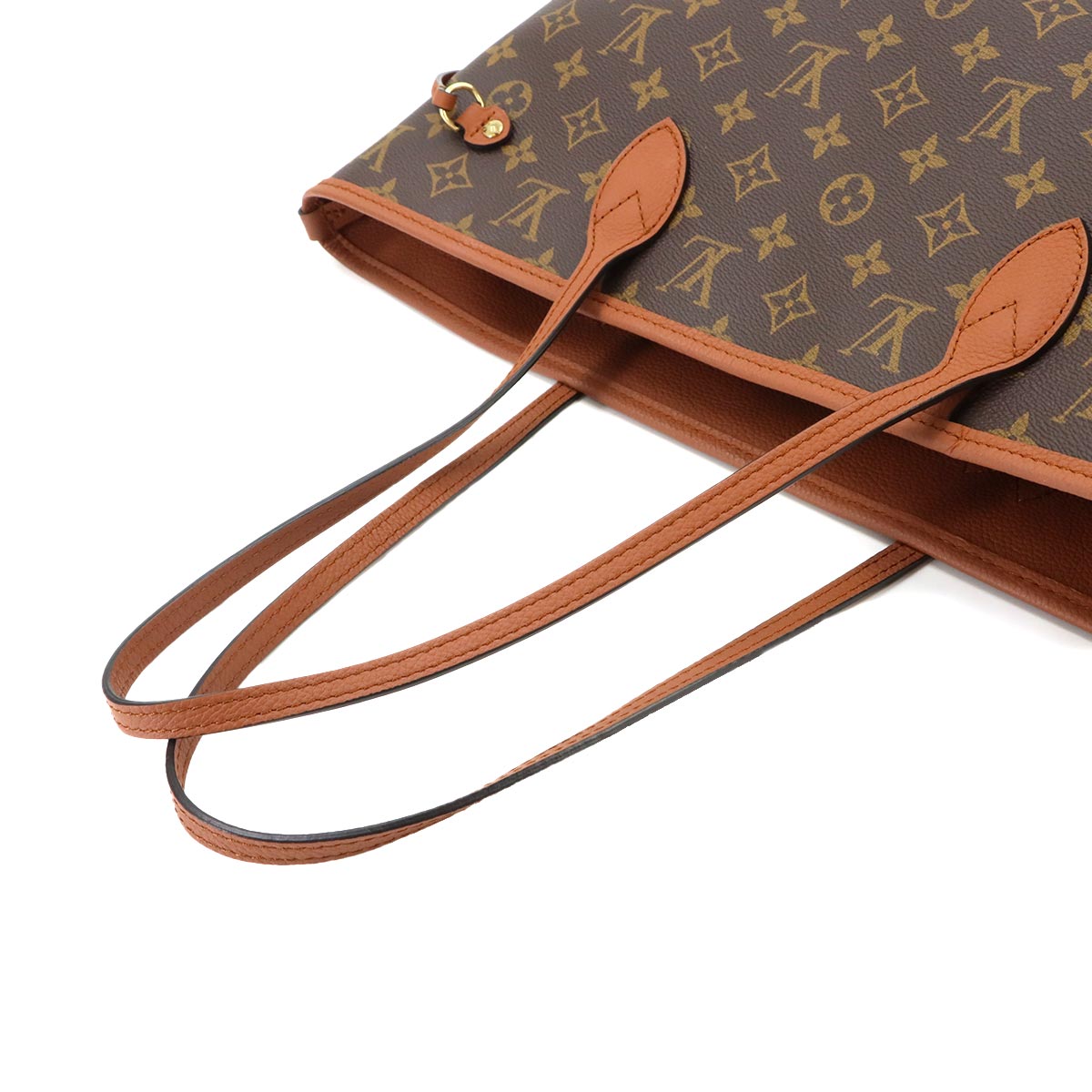 Neverfull Inside Out MM Tote Bag Leather Tan M28352