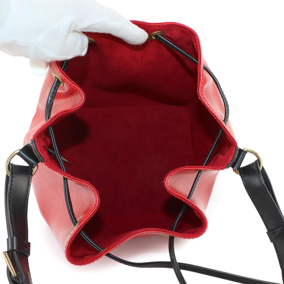 Epi Petit Noe Shoulder Bag Leather Castilian Red M44172