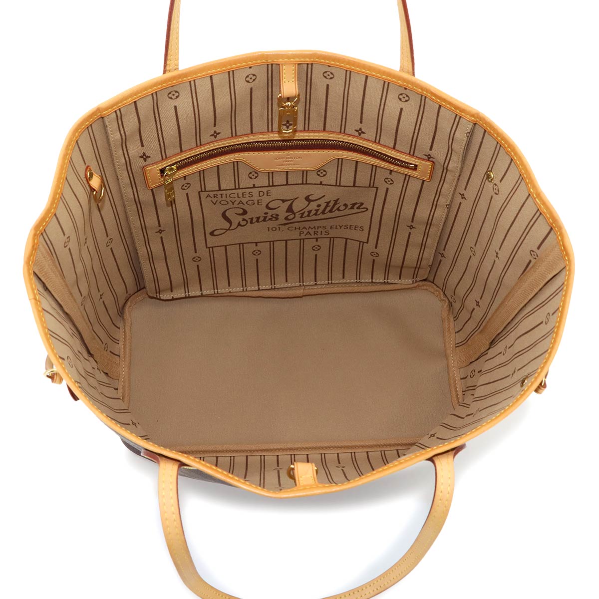 Monogram Neverfull MM Tote Bag Brown Beige M40156 Purse