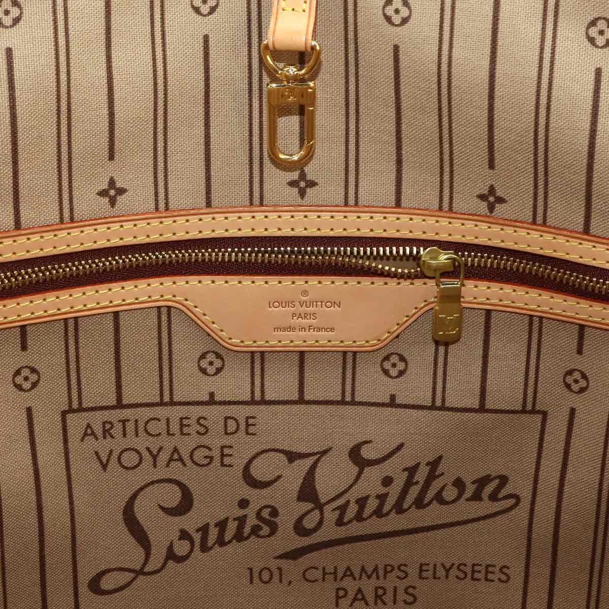 Monogram Neverfull MM Tote Bag Brown Beige M40156 Purse