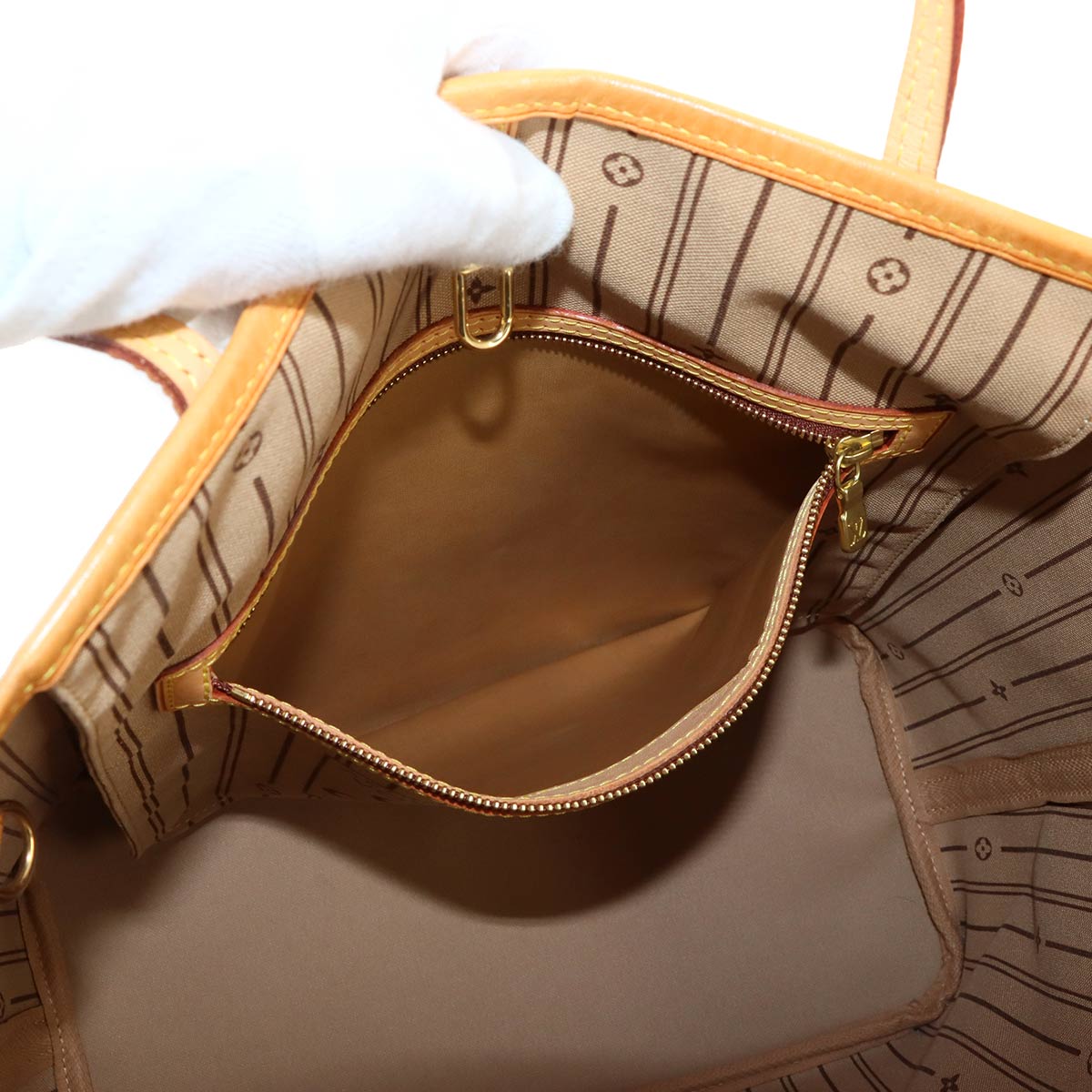 Monogram Neverfull MM Tote Bag Brown Beige M40156 Purse