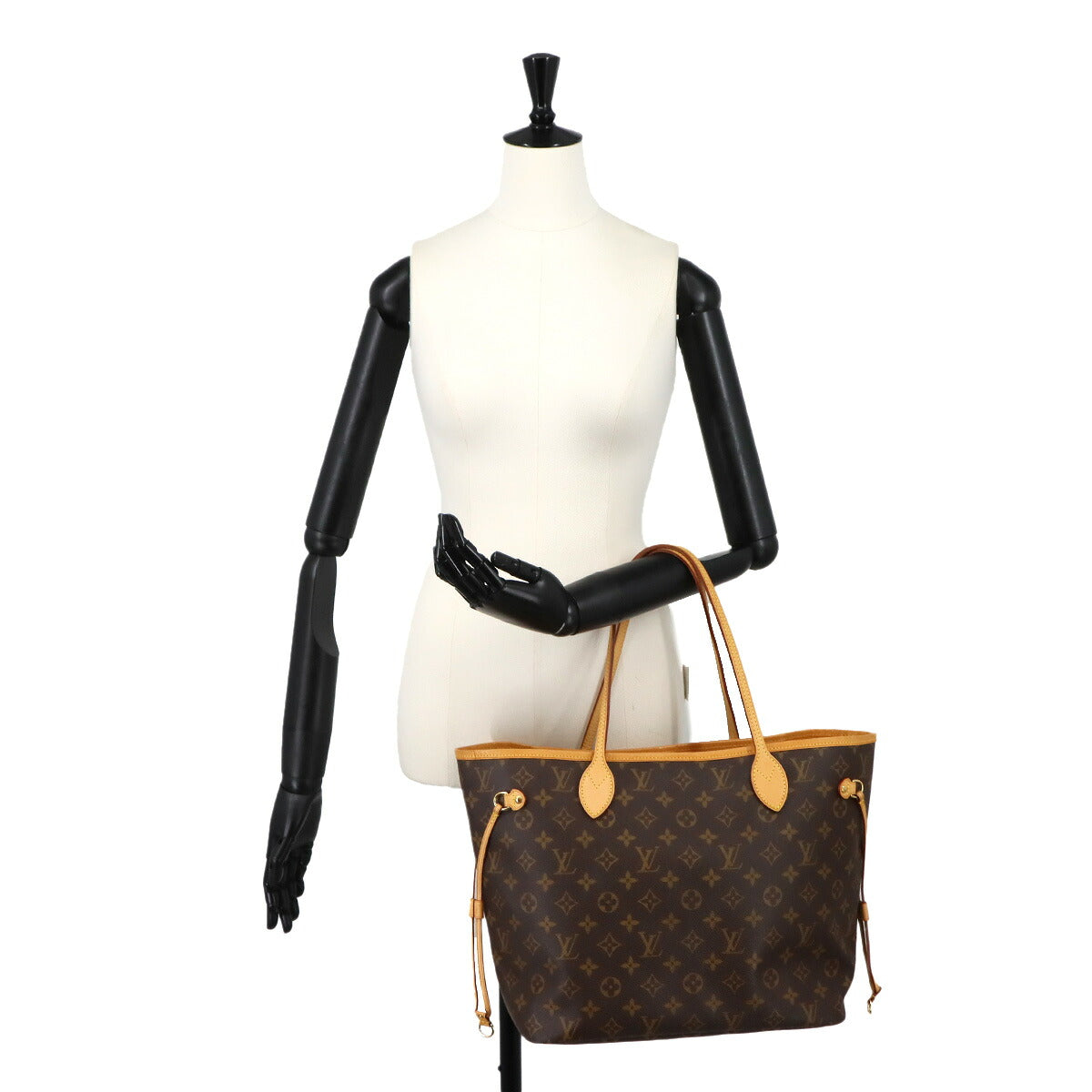 Monogram Neverfull MM Tote Bag Brown Beige M40156 Purse