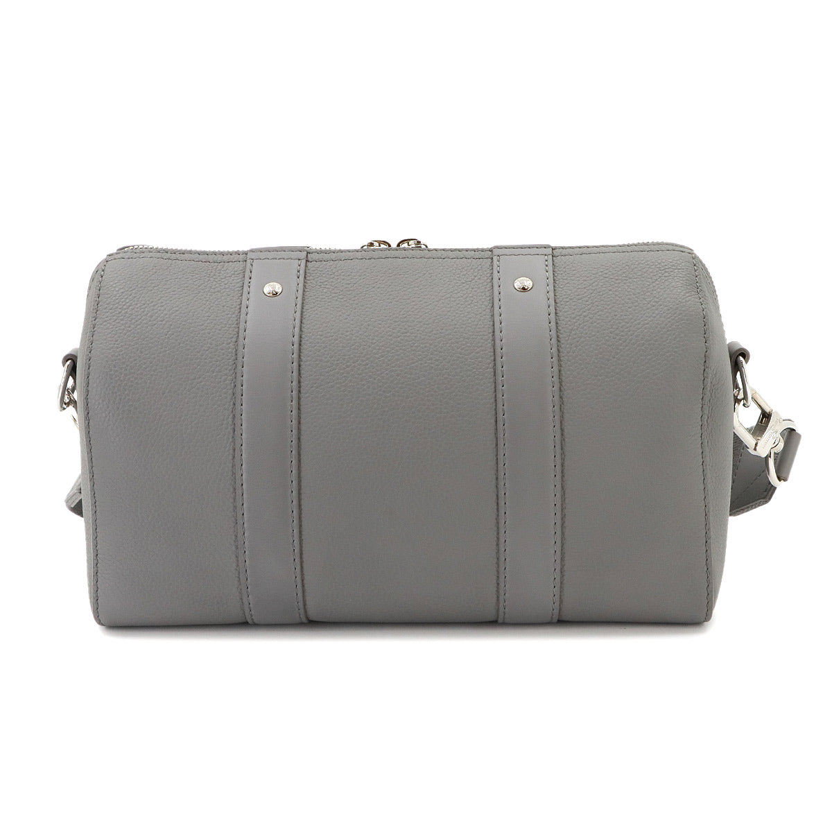 Aerogram City Keepall Shoulder Bag Leather Gray M59328