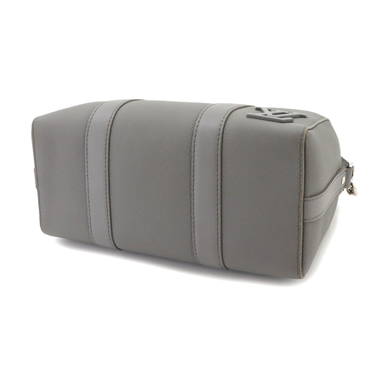 Aerogram City Keepall Shoulder Bag Leather Gray M59328