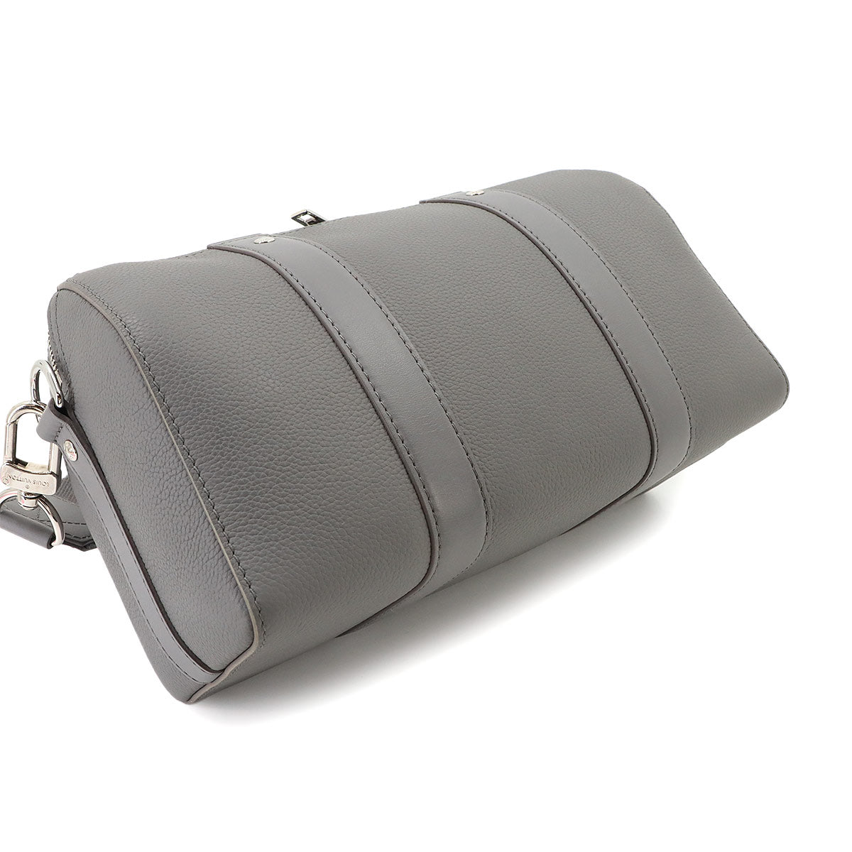 Aerogram City Keepall Shoulder Bag Leather Gray M59328