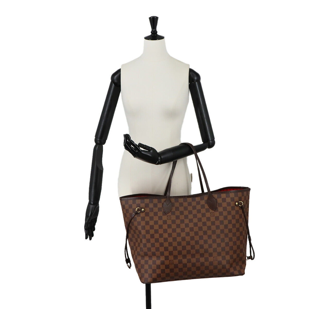 Damier Neverfull GM Tote Bag Ebene Cerise N51106 Purse