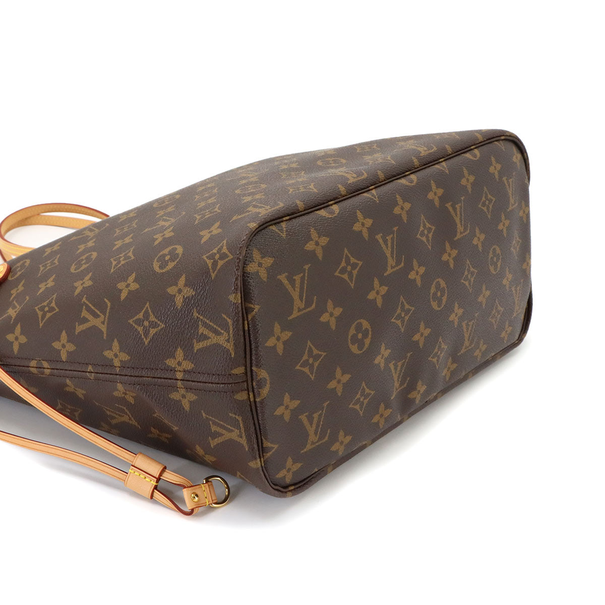 Monogram Neverfull MM Tote Bag Brown Pivoine M41178