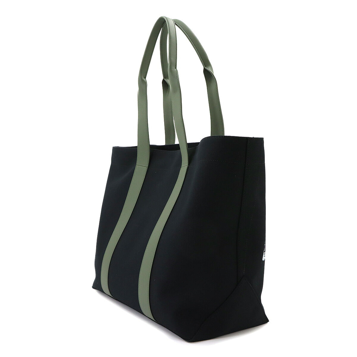 Logos Tote Bag Canvas Leather Black BK50FHK21H-001