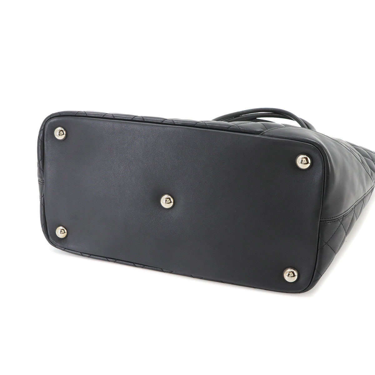 Cambon Line Large Tote Bag Leather Enamel Black A25169 Purse