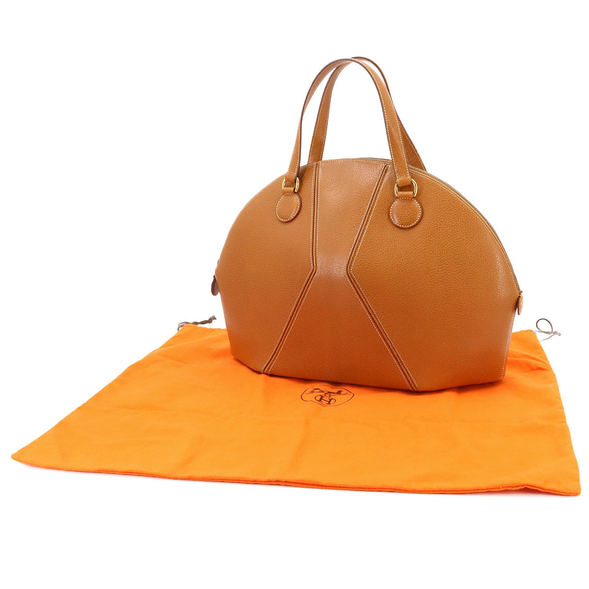 Il De Bowe Leather Brown Hand Bag Purse