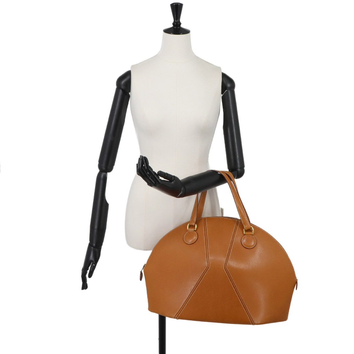 Il De Bowe Leather Brown Hand Bag Purse