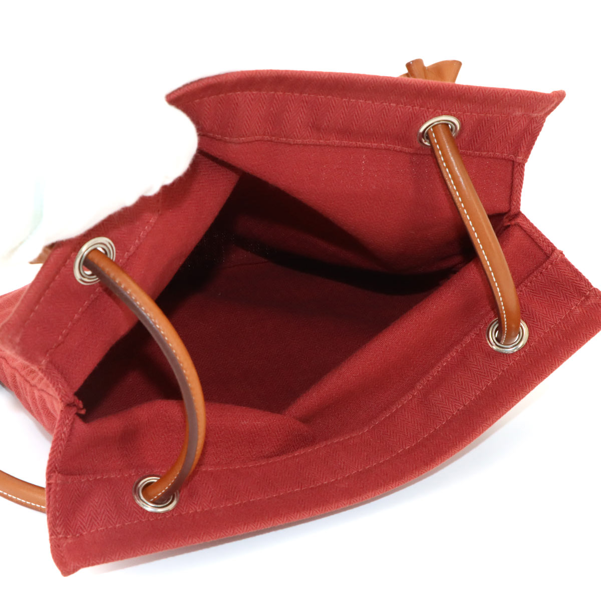 Sac Aline MM Shoulder Bag Toile Chevron Swift Rouge H Gold