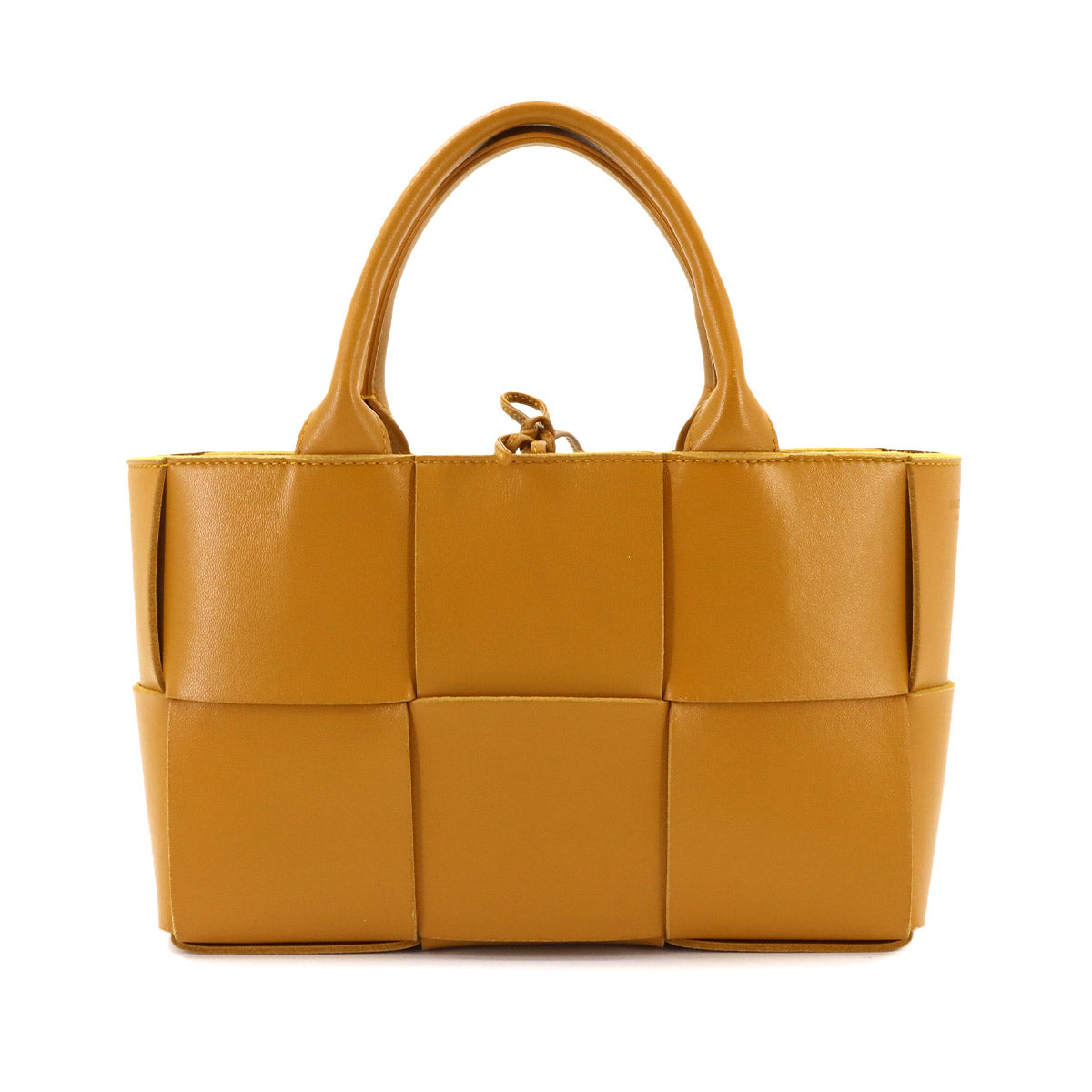 Intrecciato Mini Arco Hand Shoulder Bag Leather Brown
