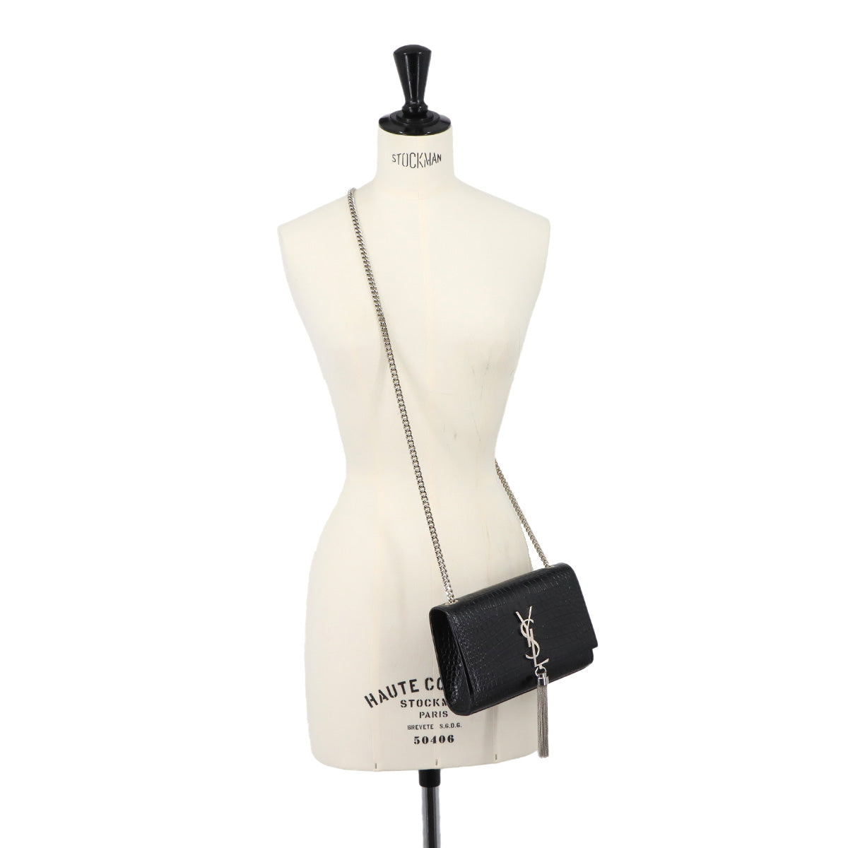 Kate Small Chain Shoulder Bag Leather Black 474366