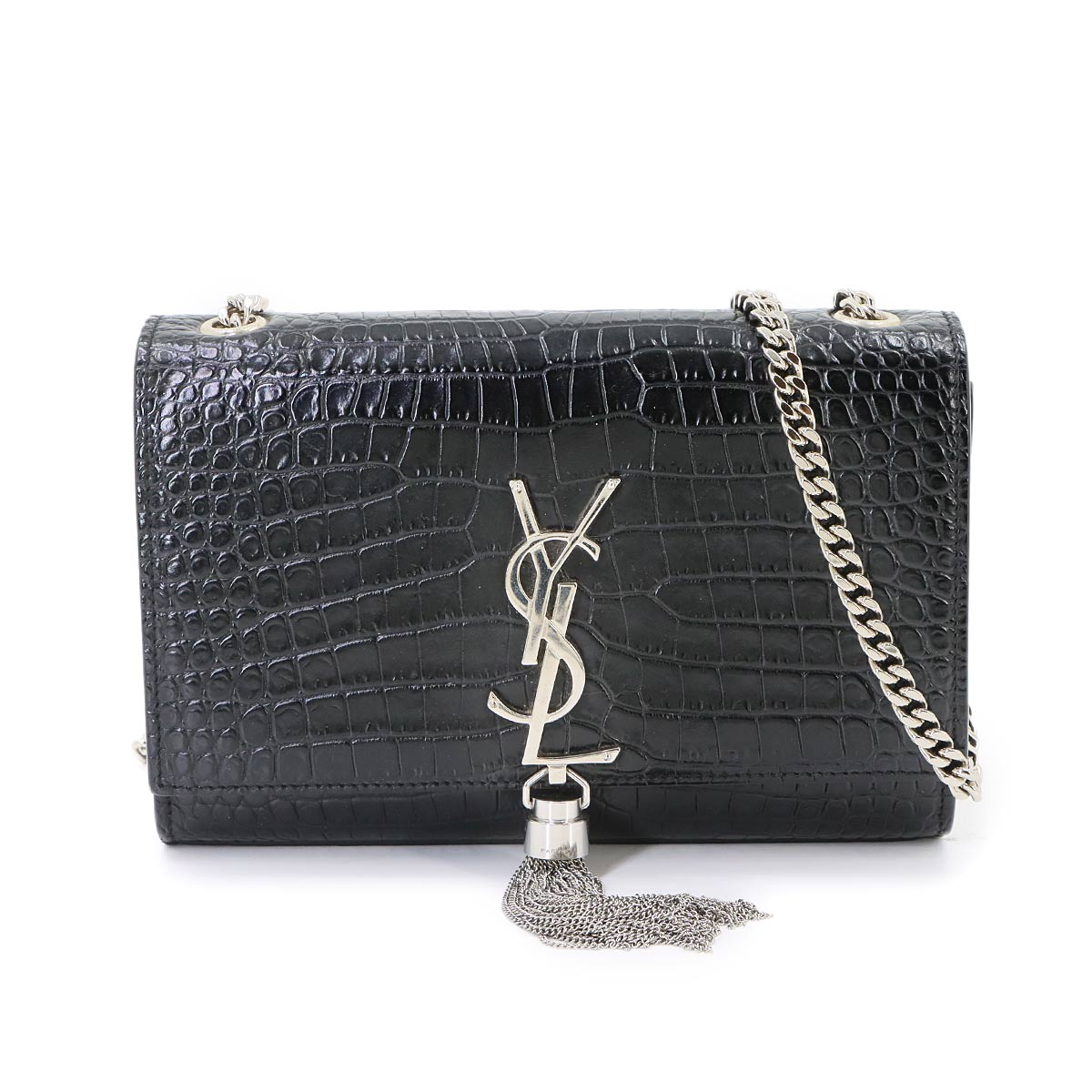 Kate Small Chain Shoulder Bag Leather Black 474366