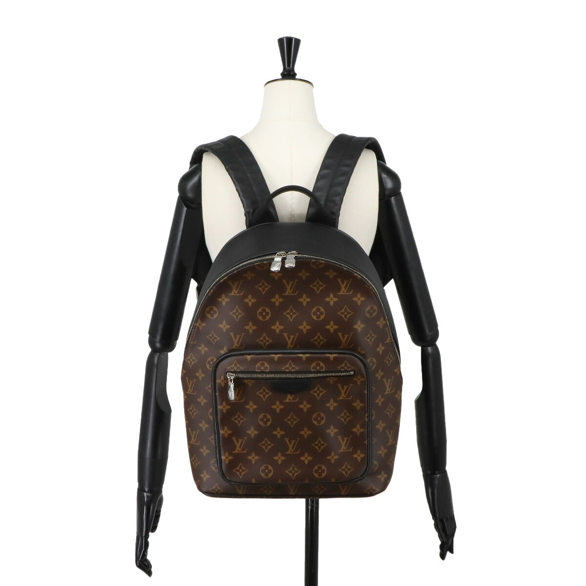 Monogram Macassar Josh Backpack NV Brown Black M45349