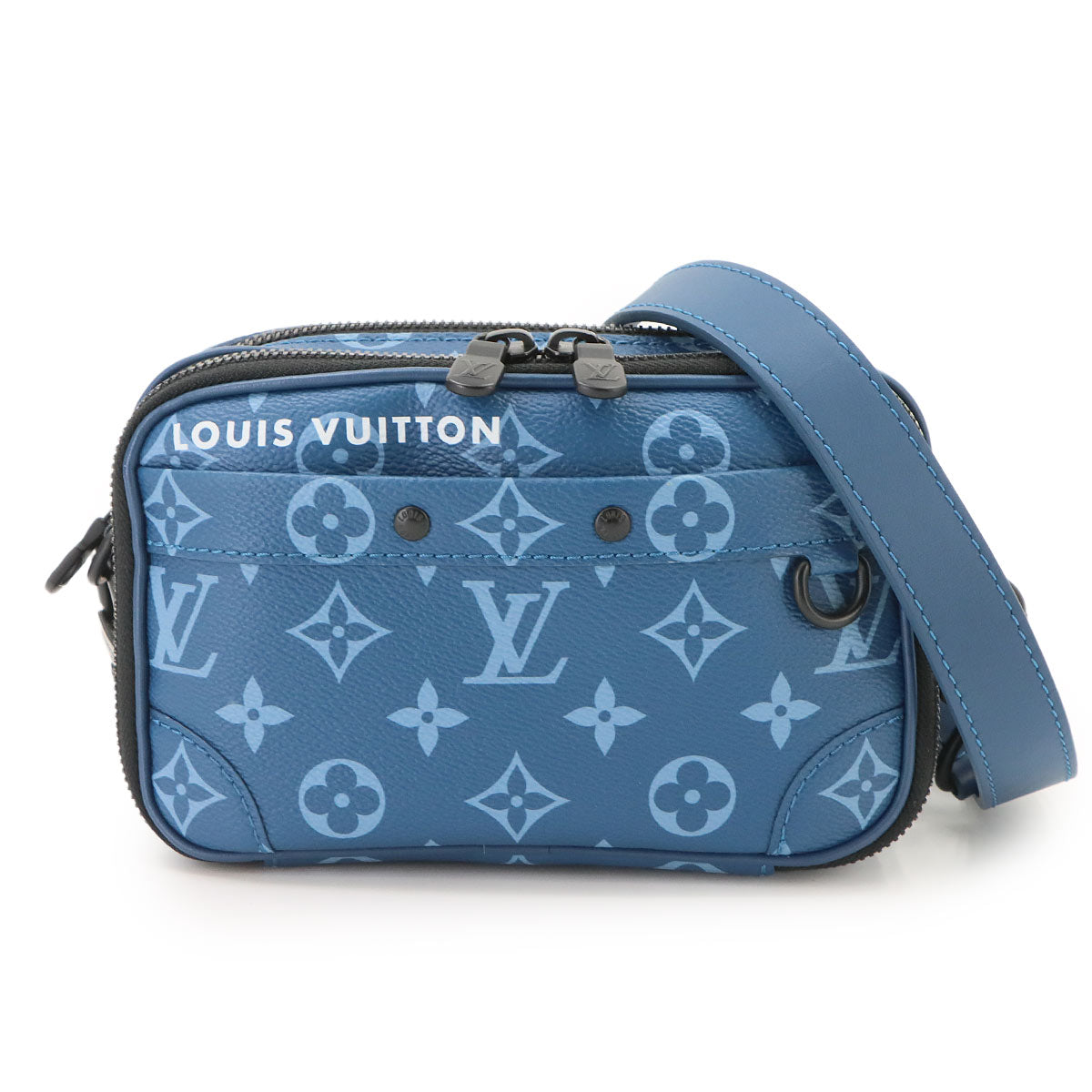 Monogram Nano Alpha Wearable Shoulder Wallet Blue M82801