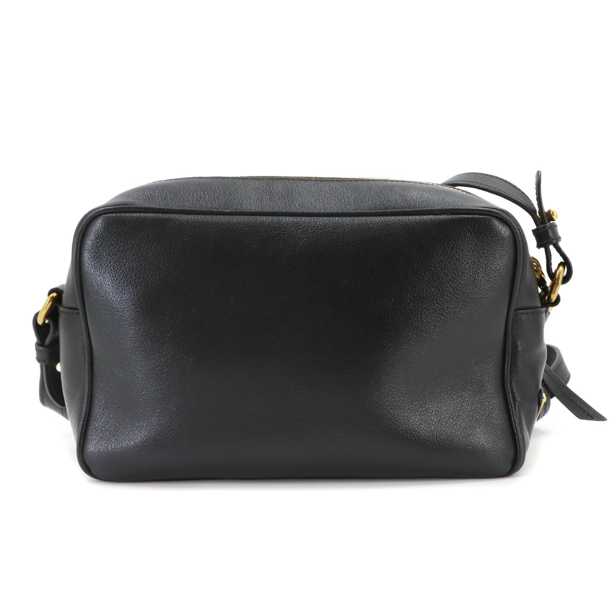 Logo Shoulder Bag Leather Black 1BH089 Purse