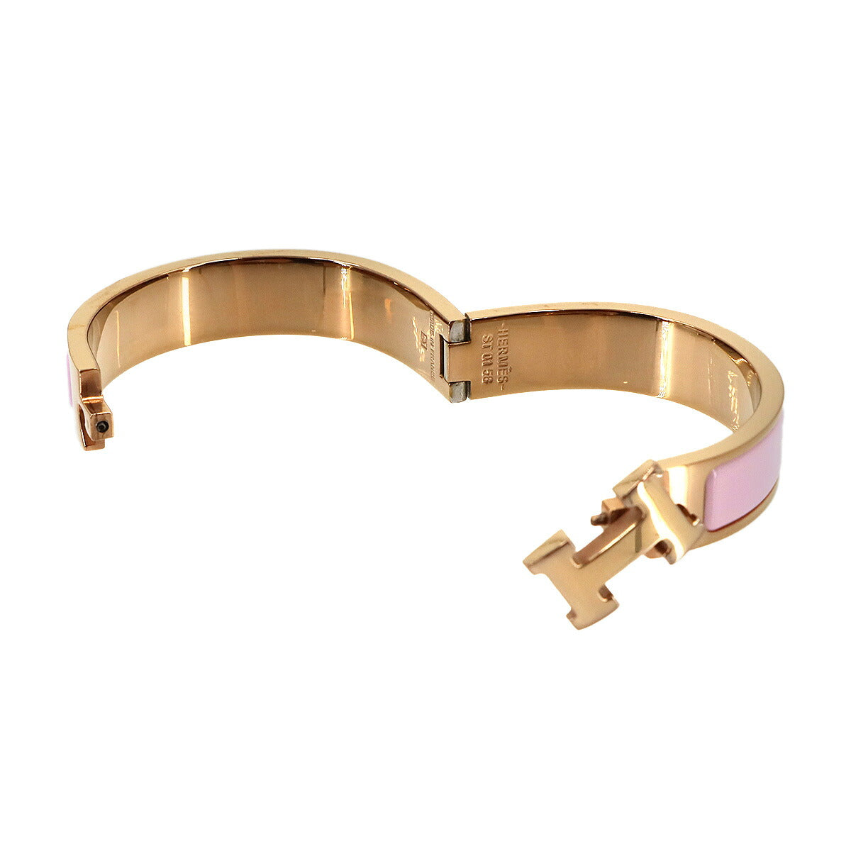 Clic H PM Bangle Bracelet Pink Rose Gold Accessory