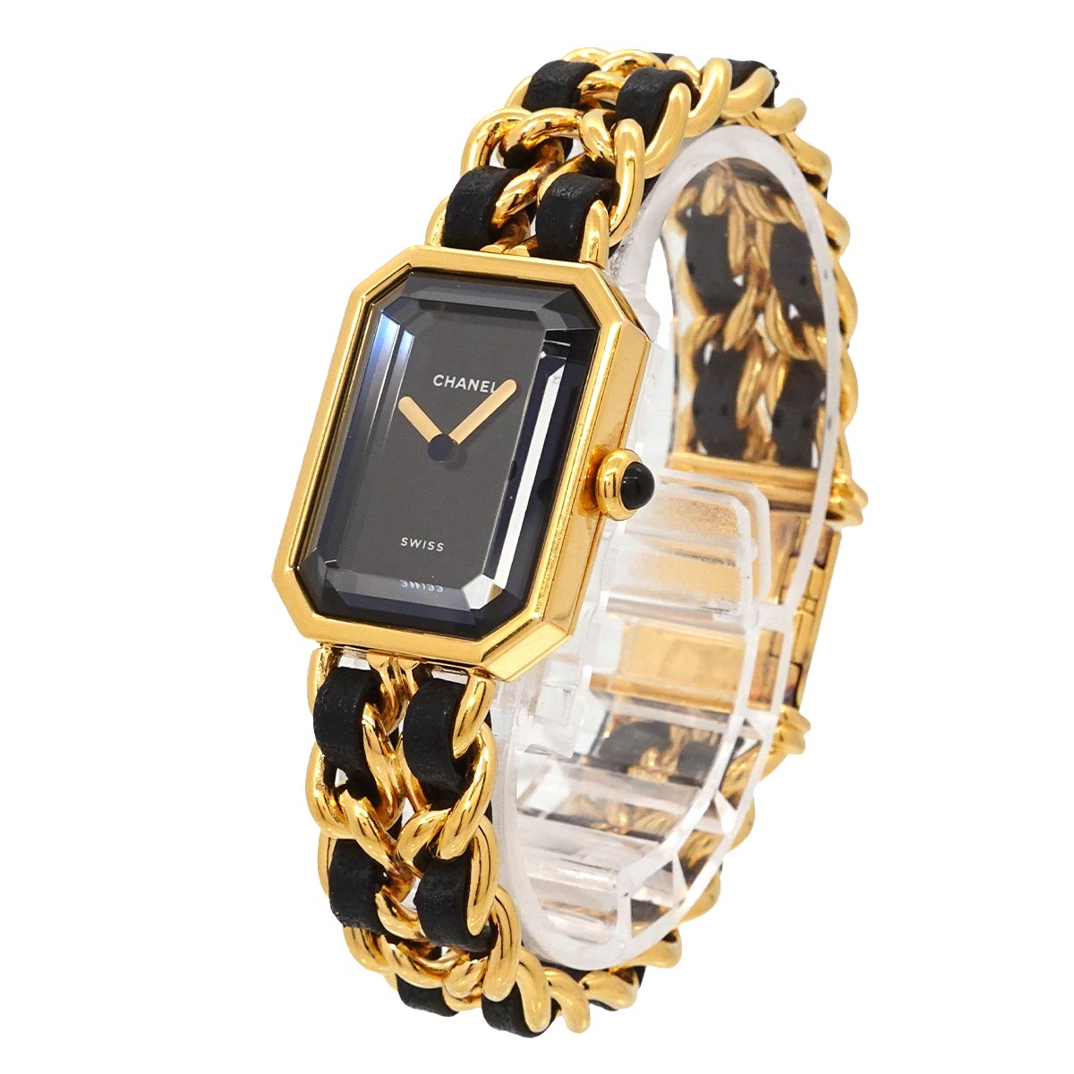 Premiere Size M H0001 Vintage Quartz Black Dial Ladies Watch