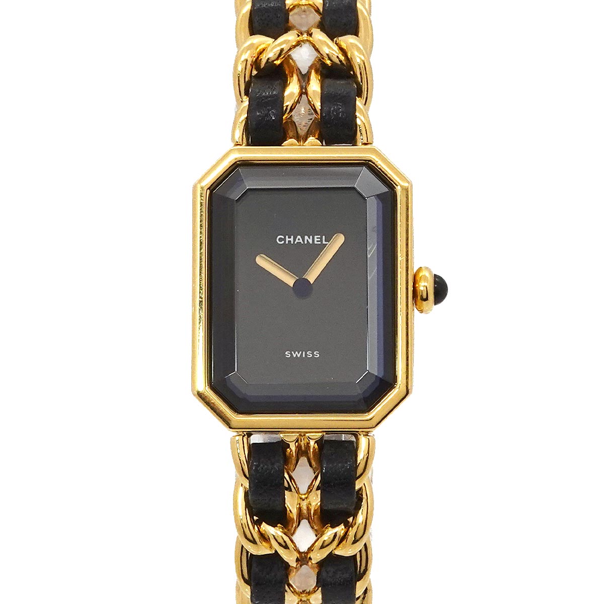 Premiere Size M H0001 Vintage Quartz Black Dial Ladies Watch