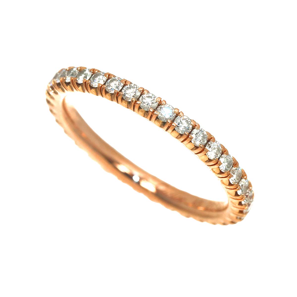 Etincelle Diamond Ring 18K Pink Gold 750 size48 4.5(US)