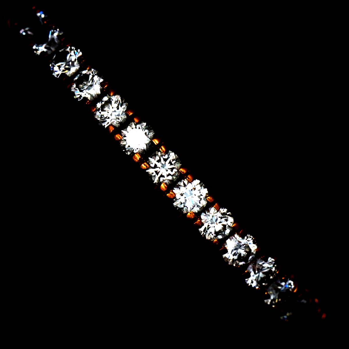 Etincelle Diamond Ring 18K Pink Gold 750 size48 4.5(US)
