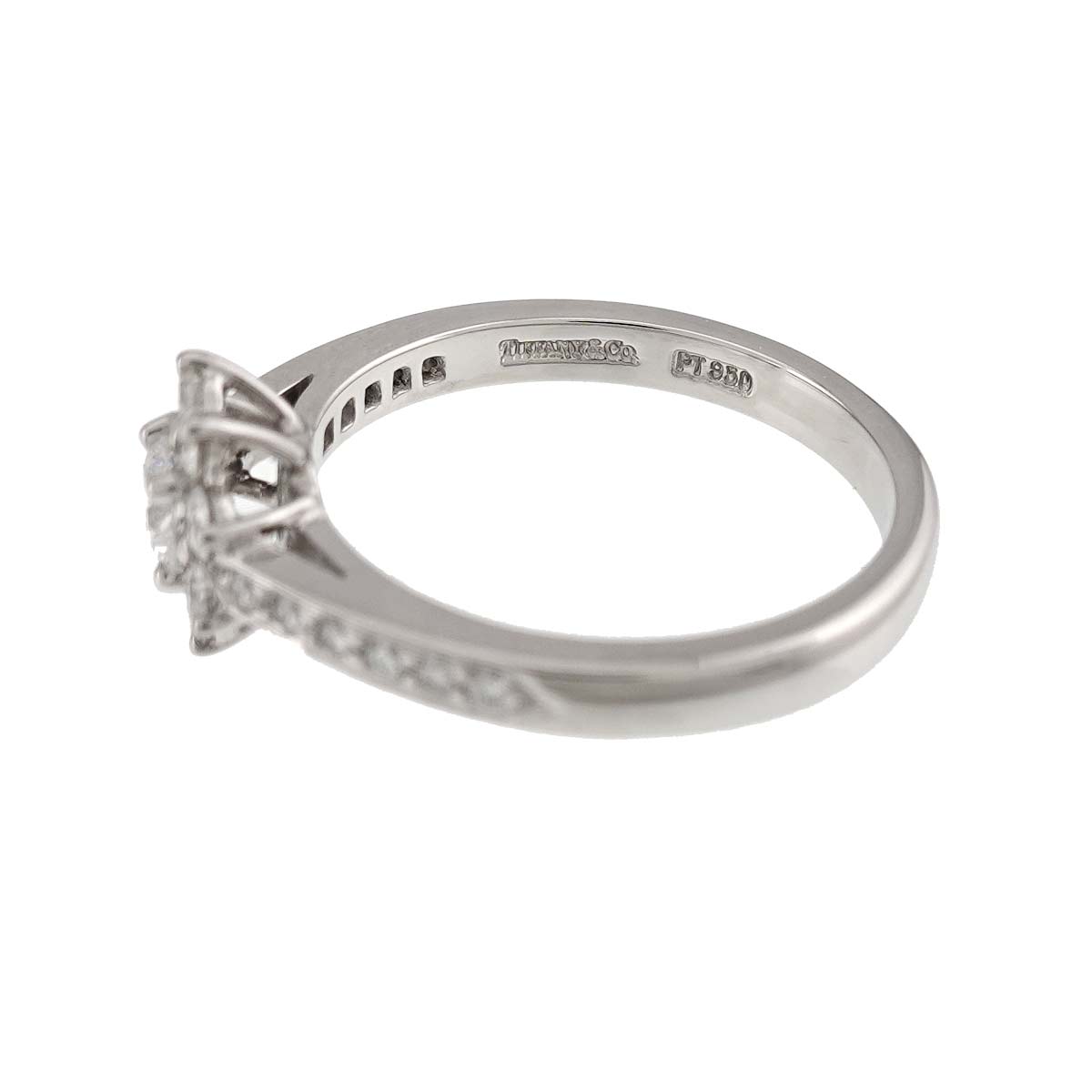 Flora Diamond Ring Pt Platinum Size6(US)