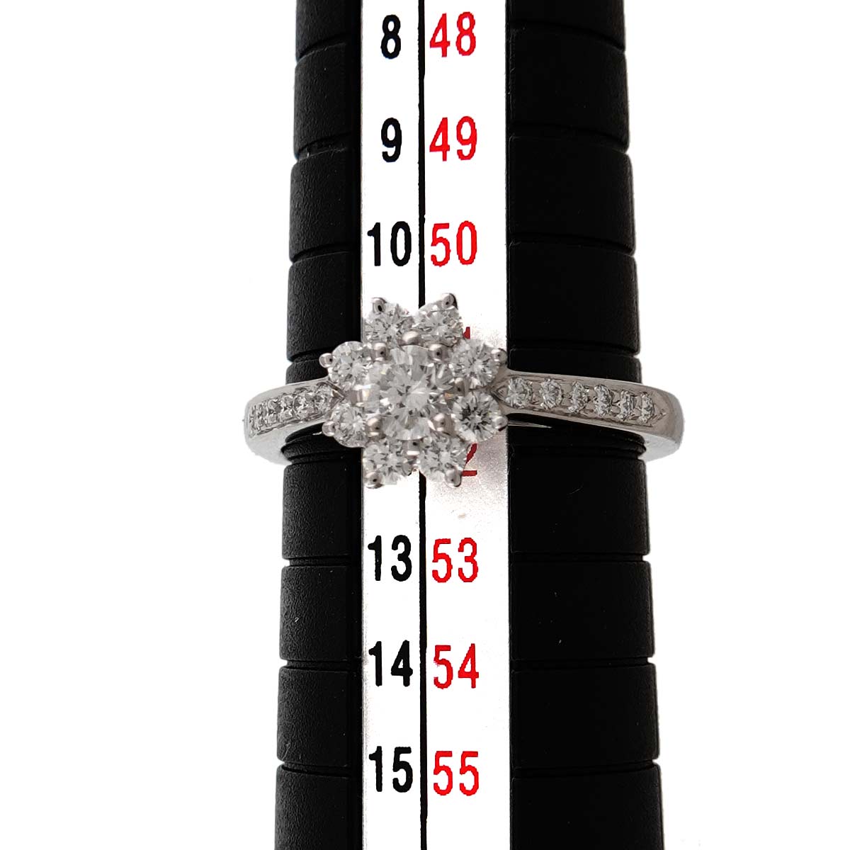 Flora Diamond Ring Pt Platinum Size6(US)
