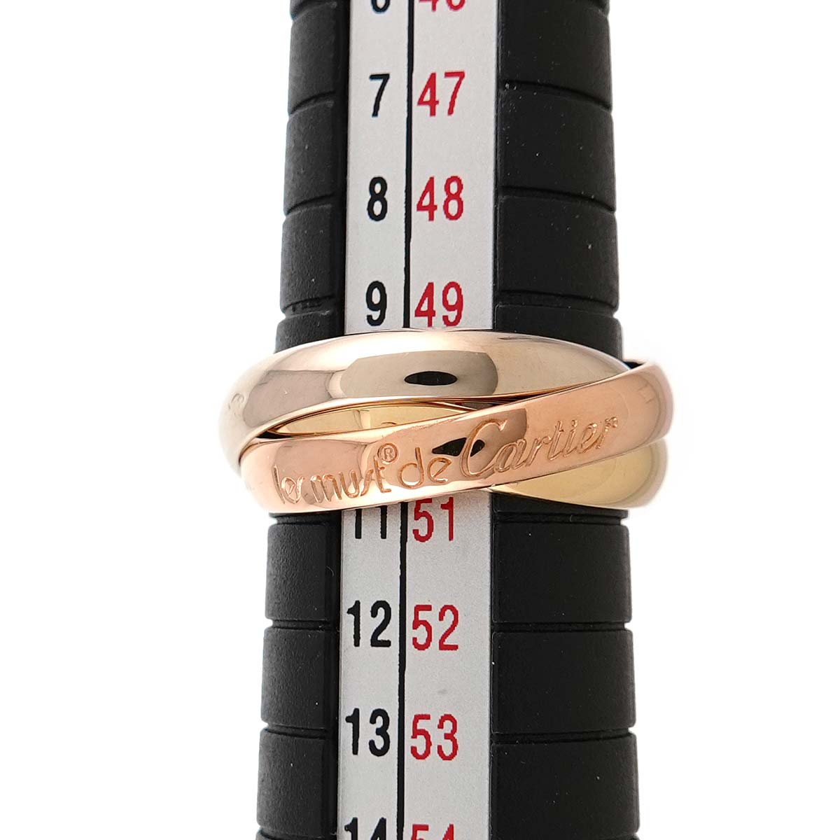 Trinity Ring 18K YG WG PG 750 Size50 5.25(US)