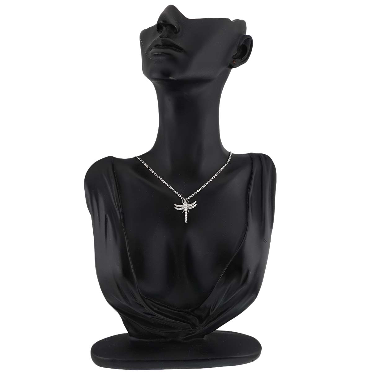 Dragonfly Diamond Necklace Platinum