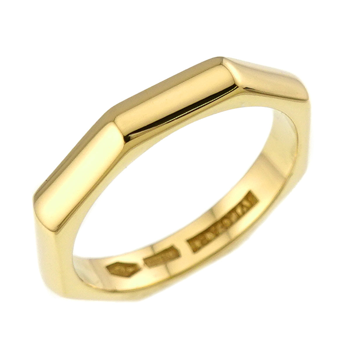 Octagonal Ring 18K YG 750 Size3.75-4(US)