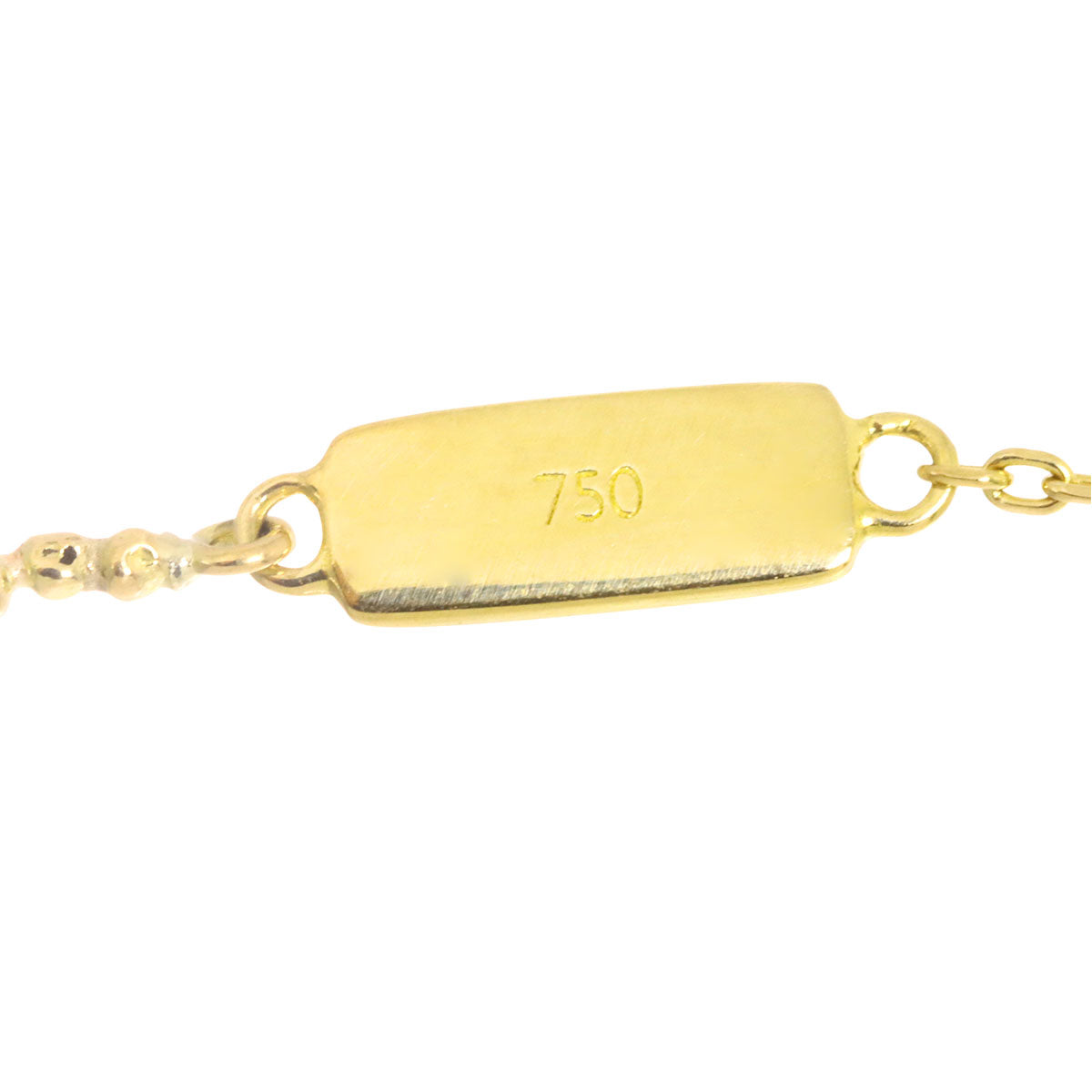 Diamond 0.13ct Long Necklace 18K Yellow Gold 750