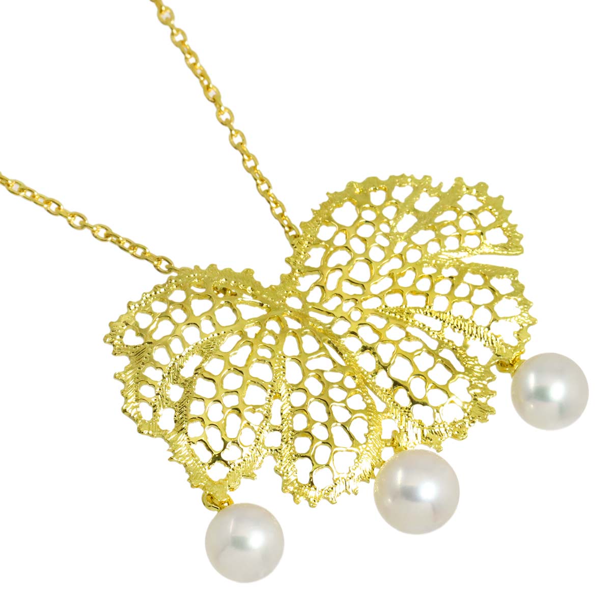 Akoya Pearl 6.9-6.3mm Necklace 18K YG 750