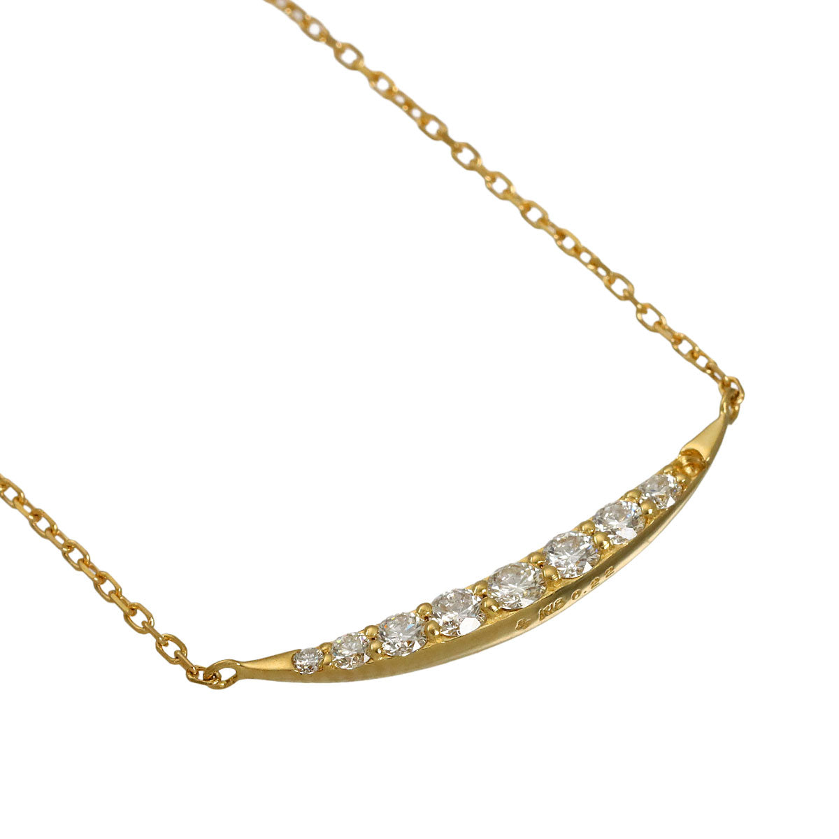 Diamond 0.22ct Necklace 18K YG 750
