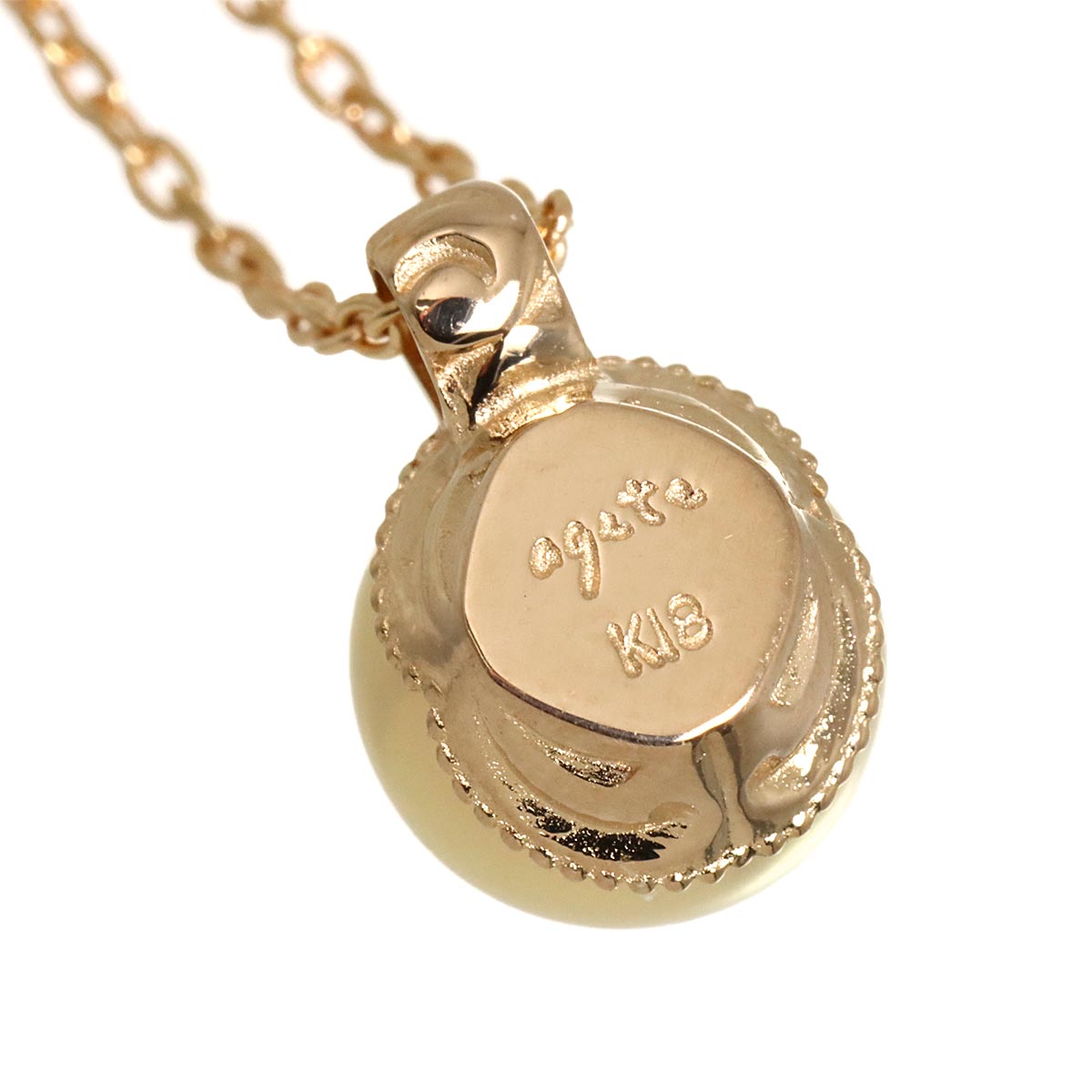 Akoya Pearl 7.2mm Necklace 18K PG 750