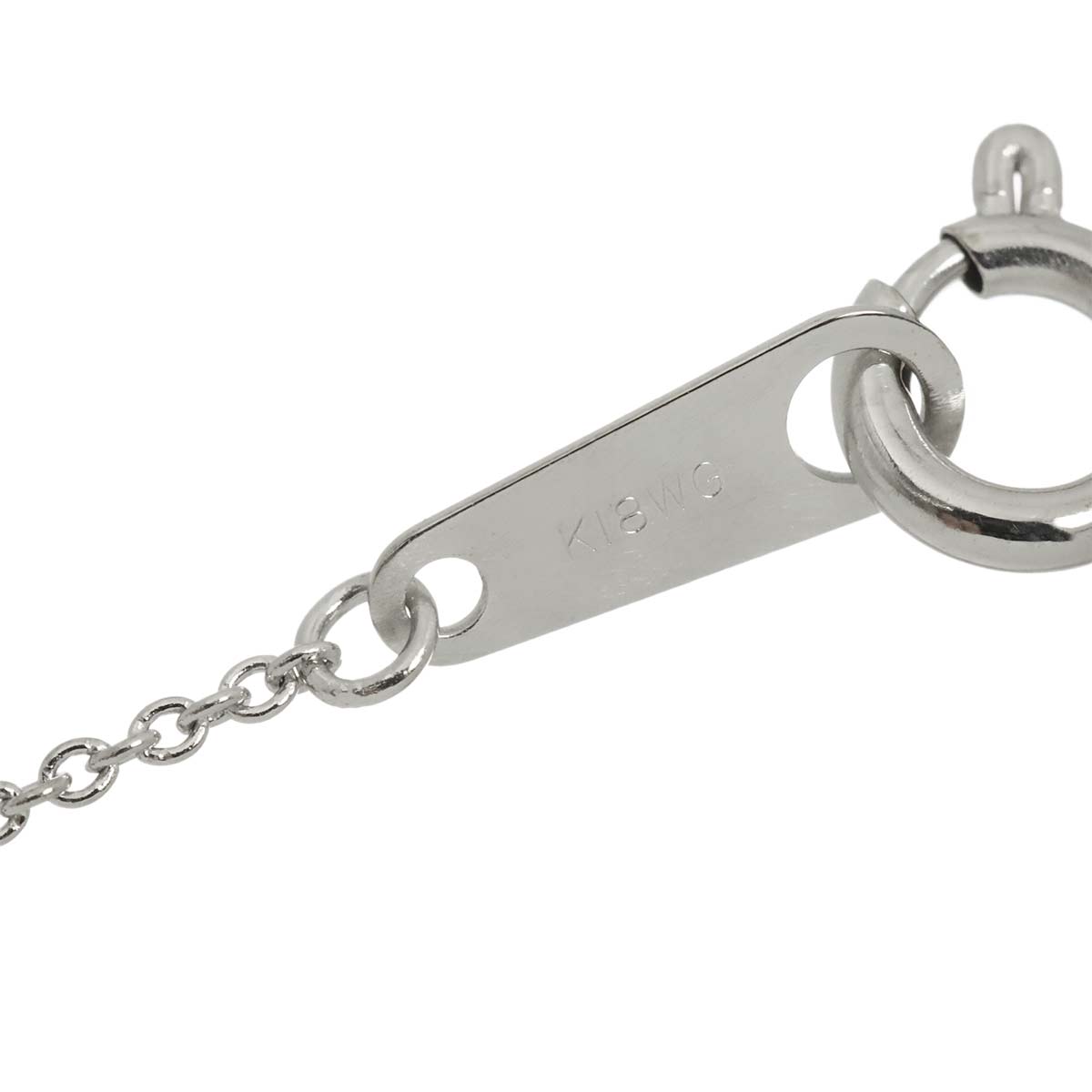 Diamond 0.16ct Necklace 18K WG White Gold 750