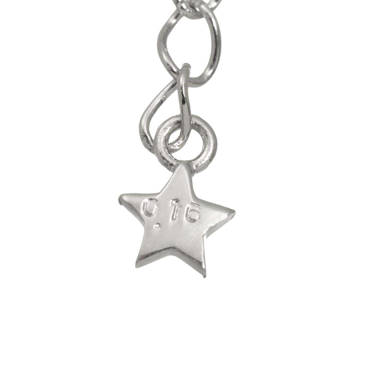Diamond 0.16ct Cross Necklace 18K WG 750