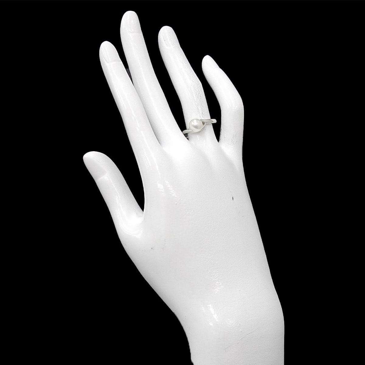 Akoya Pearl Diamond Ring Pt Platinum size5.5-5.75(US)