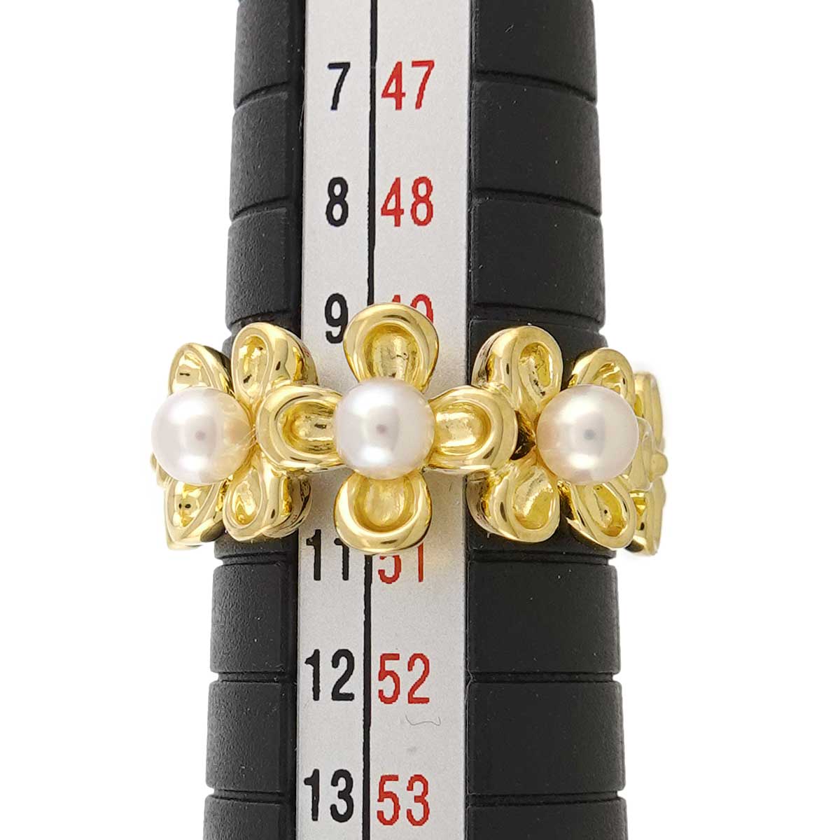 Baby Pearl 3.6mm Ring 18K YG 750 Size5.25(US)