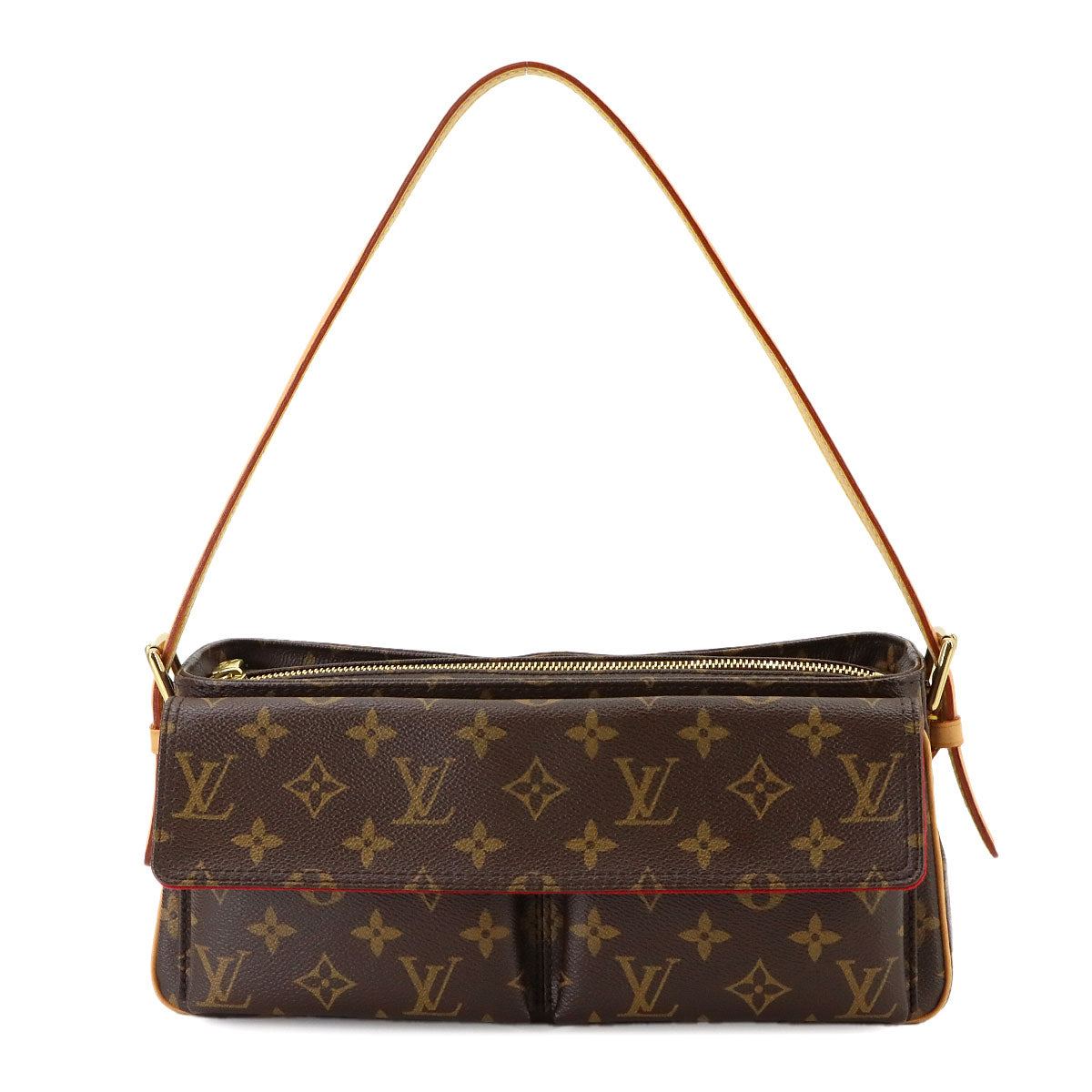 Monogram Viva Cite MM Shoulder Bag Brown M51164 Purse